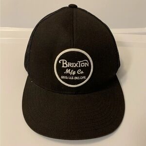 Brixton Classic Black Cap with Logo‎ SnapBack
